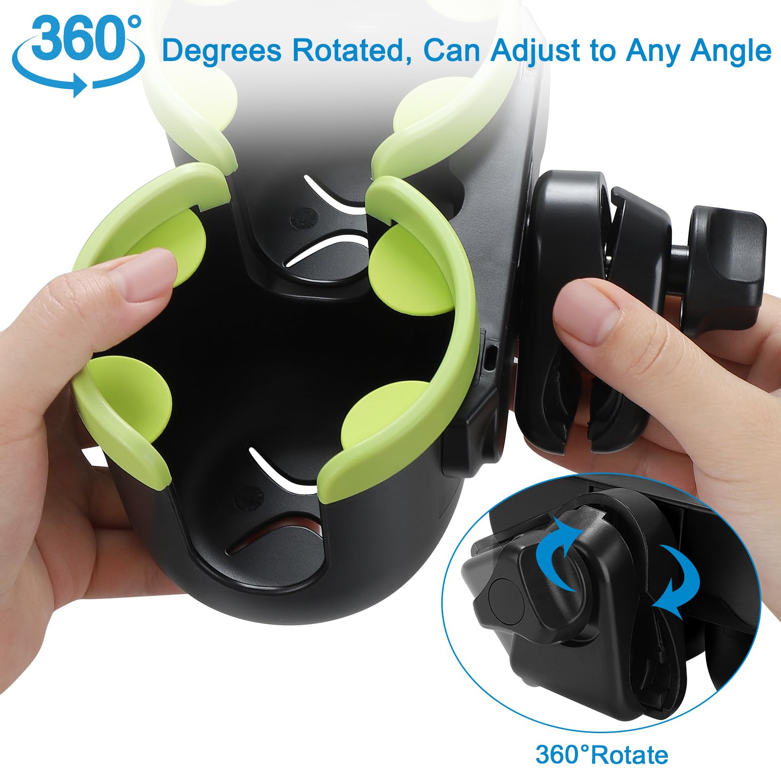 Accmor universal compatibility for strollers, bikes, wheelchairs and more.