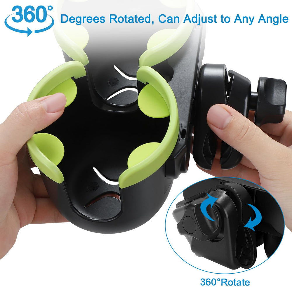 Accmor universal compatibility for strollers, bikes, wheelchairs and more.