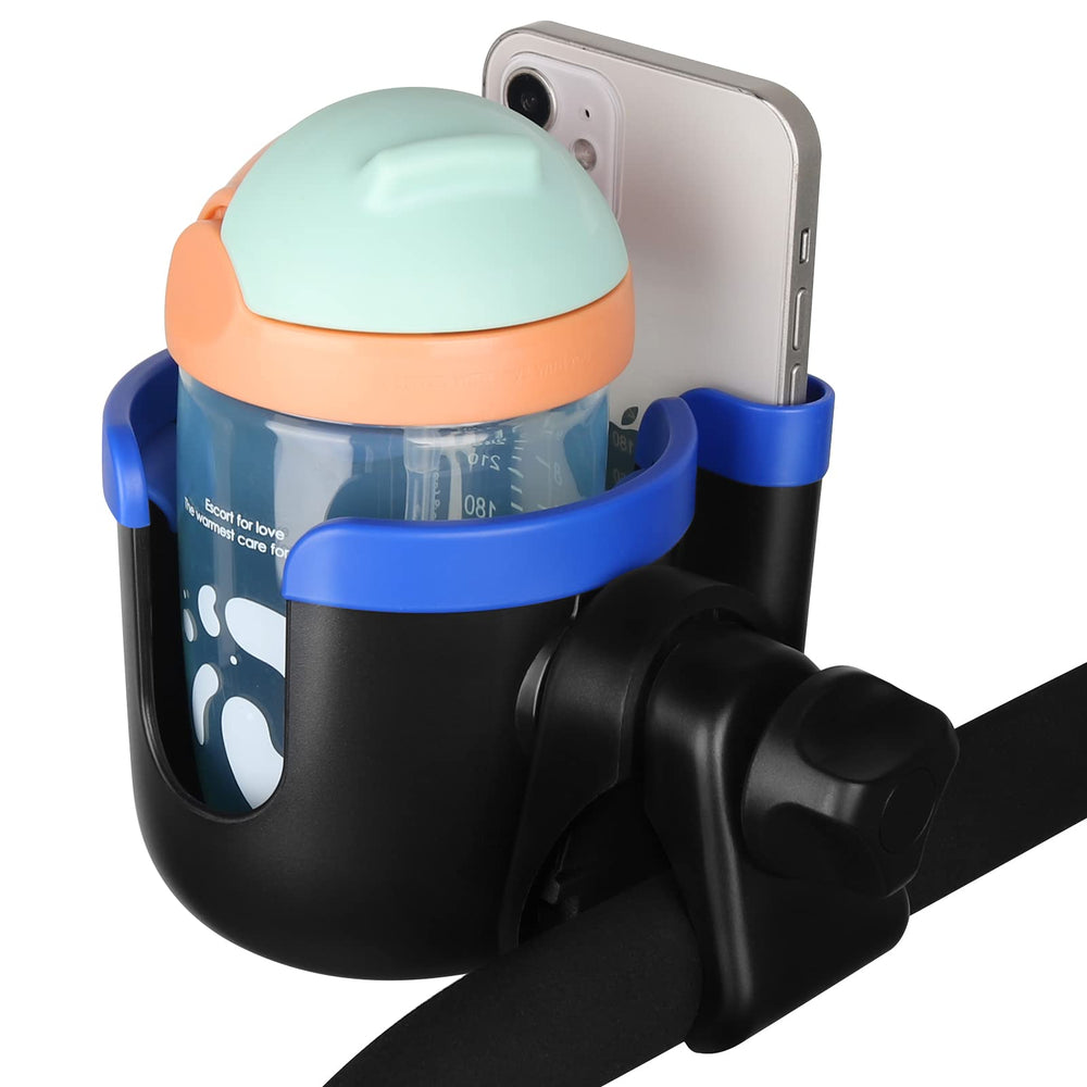 Accmor universal cup holder clip offers secure mounting on handlebars.