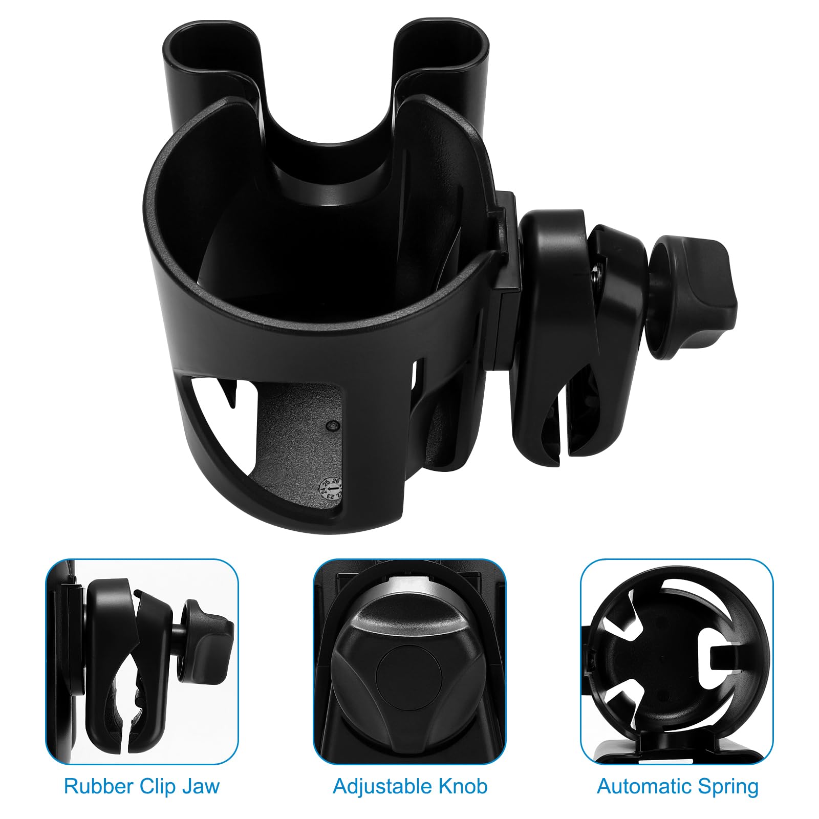 Accmor adjustable clip fits bottles up to 85 mm for many brands.