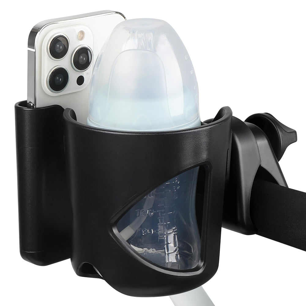 Accmor cup holder with phone holder keeps device accessible during workouts.