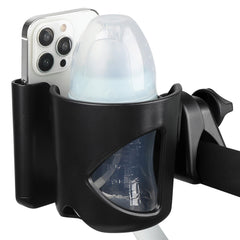 Accmor cup holder with phone holder keeps device accessible during workouts.
