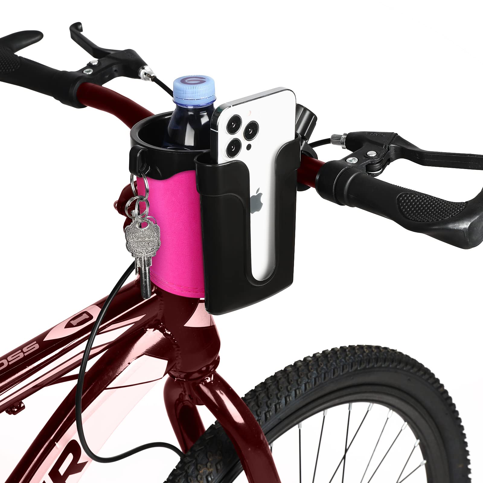 Universal-fit design from Accmor supports strollers, bikes, wheelchairs, walkers, and scooters.