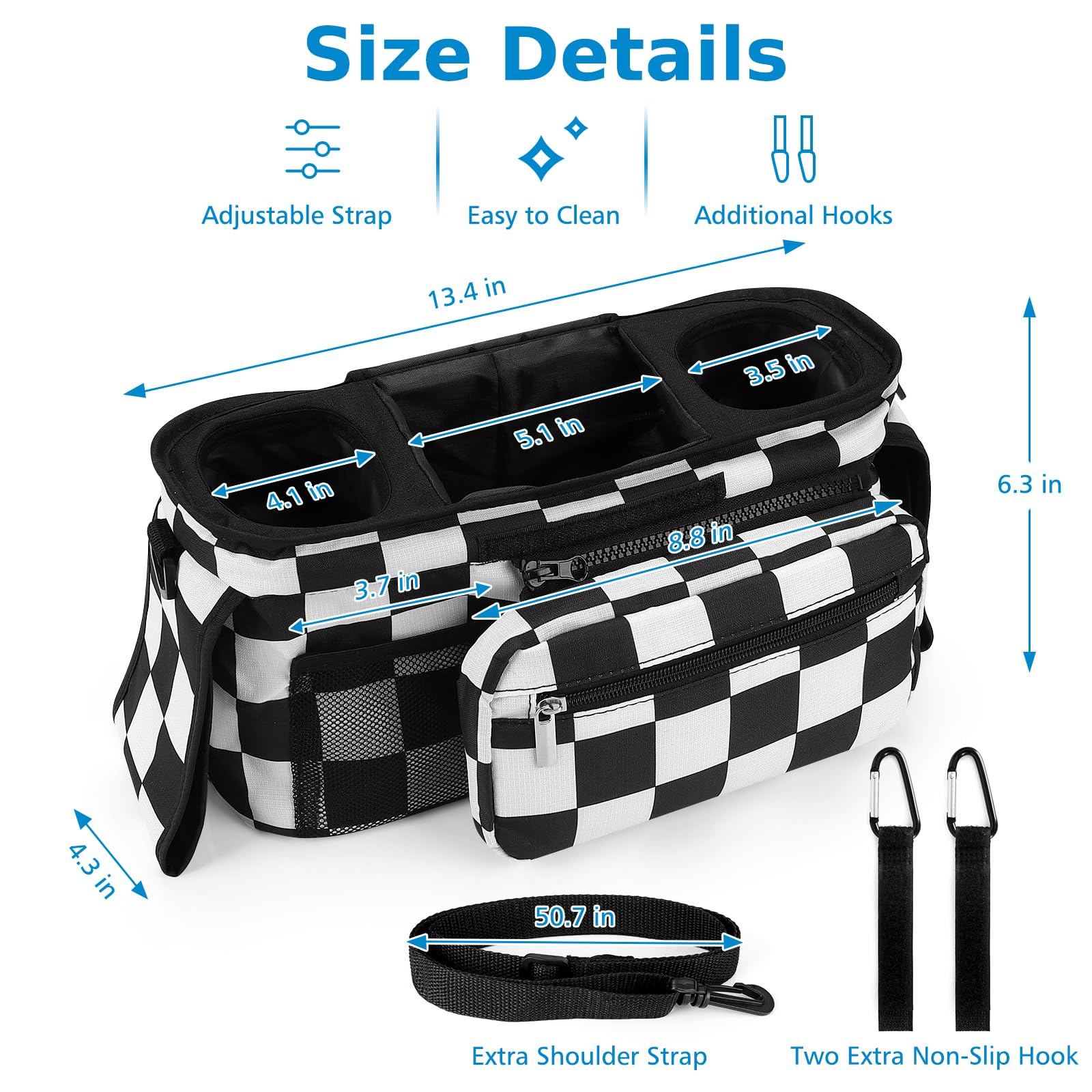 Accmor universal stroller organizer portable carry strap for quick trips