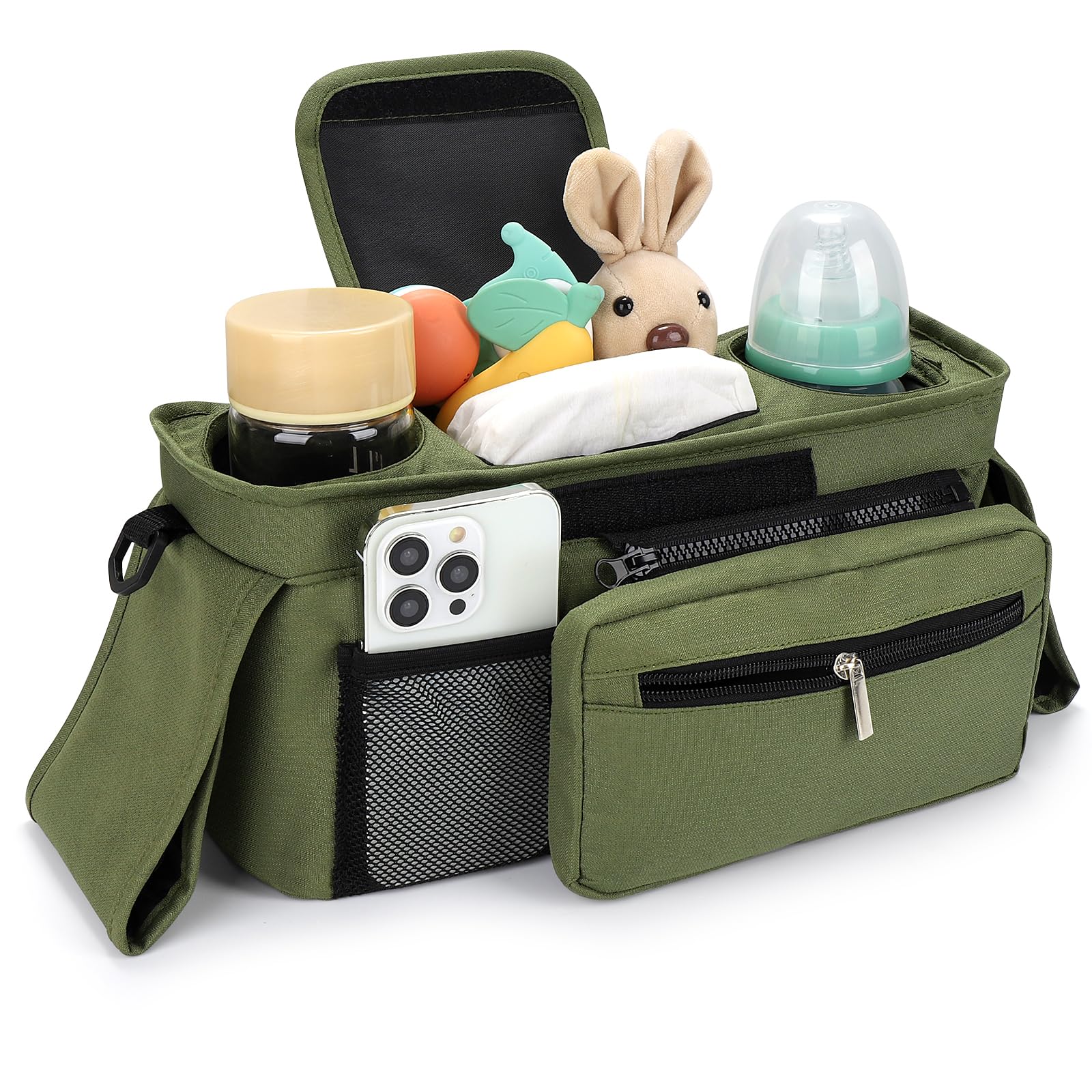 Detachable small bag from Accmor keeps phone and keys secure.