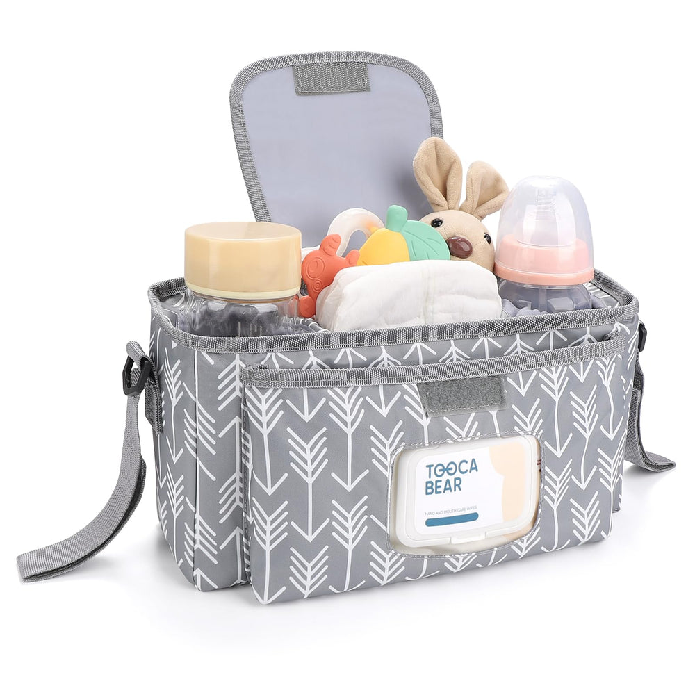 Accmor organizer front wipes pocket allows quick access to wipes on the go.