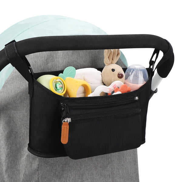 Accmor universal stroller organizer inner partitions keep items neatly organized.