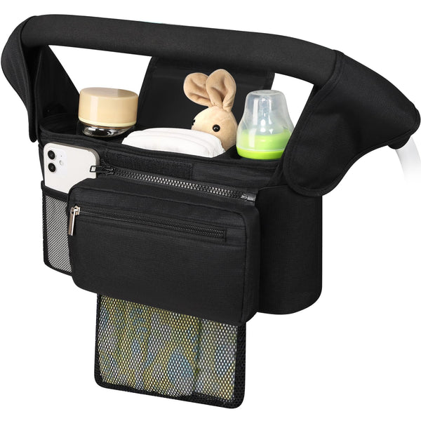 Accmor universal stroller organizer with insulated cup holder keeps drinks at the right temperature for outings