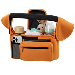 Accmor universal stroller organizer with insulated cup holders keeps drinks cool or warm for outings