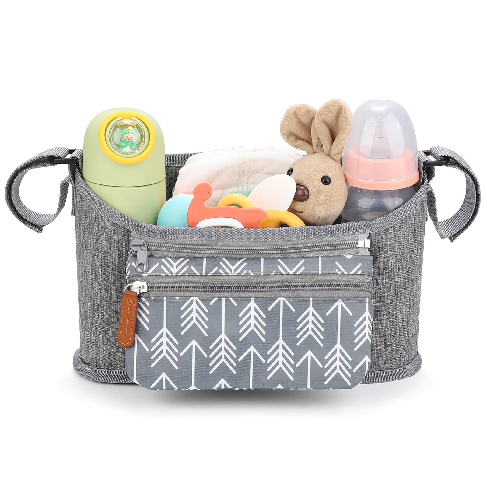 Accmor organizer with two cup holders keeps bottles within reach