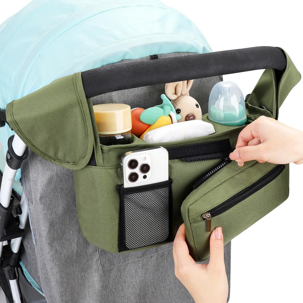 Accmor versatile Velcro strap allows easy mounting on different strollers.
