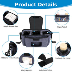 Accmor accessory shows wipe pocket for fast, one-handed access to tissues.