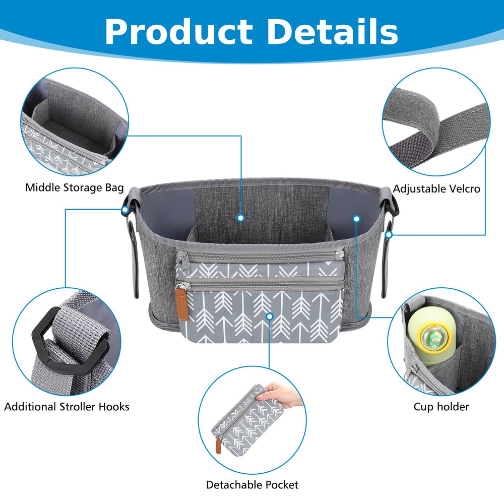 Accmor zipper pocket holds phone and valuables securely