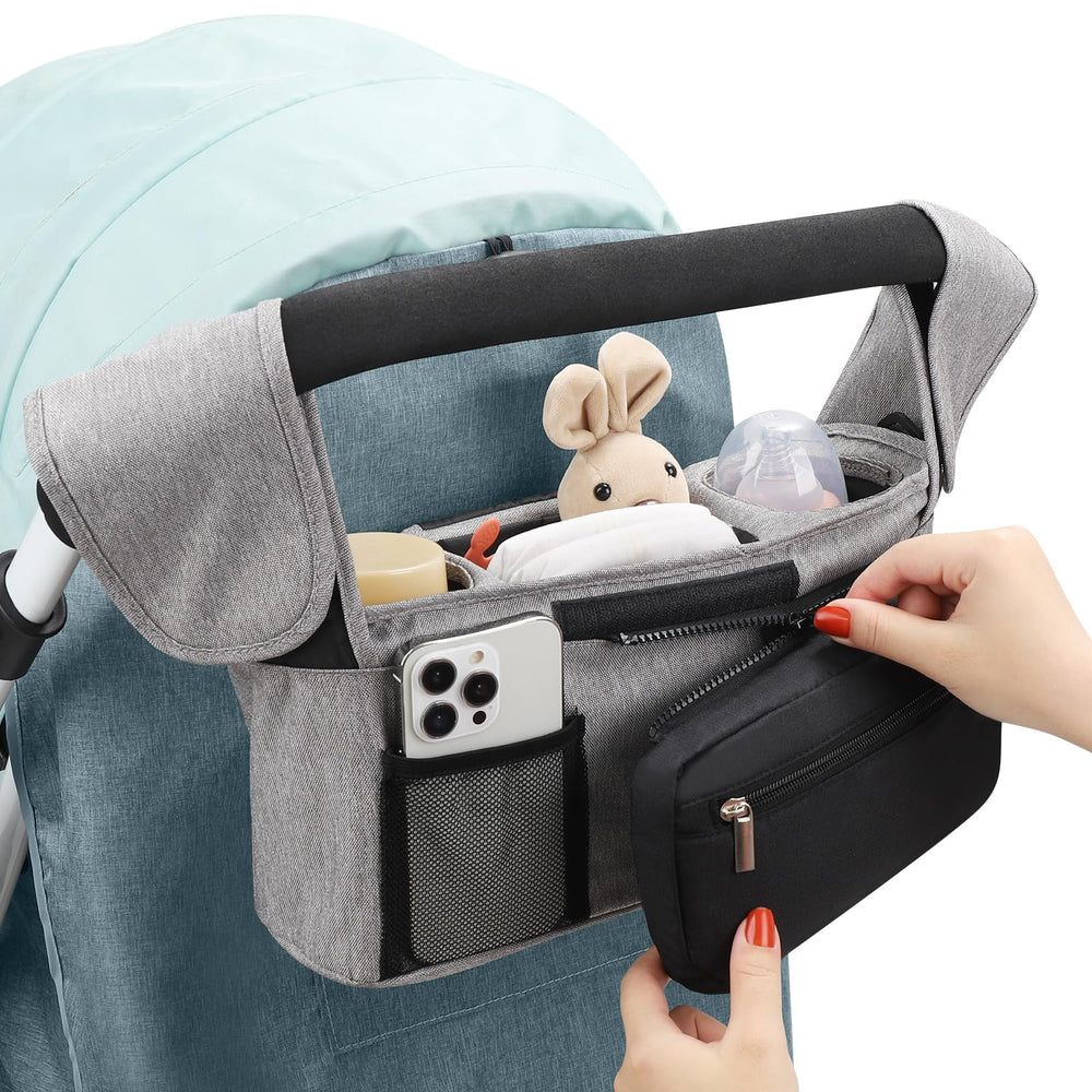 Accmor detachable strap allows carrying the organizer as a compact bag.