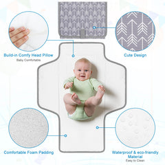 Accmor waterproof baby changing mat keeps surfaces clean and is skin-friendly for delicate baby skin.