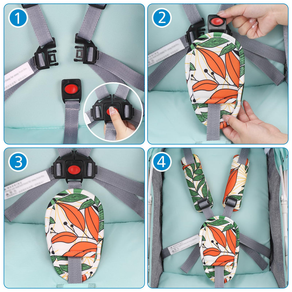 Accmor width-compatible padding fits most seats and strollers for comfort.