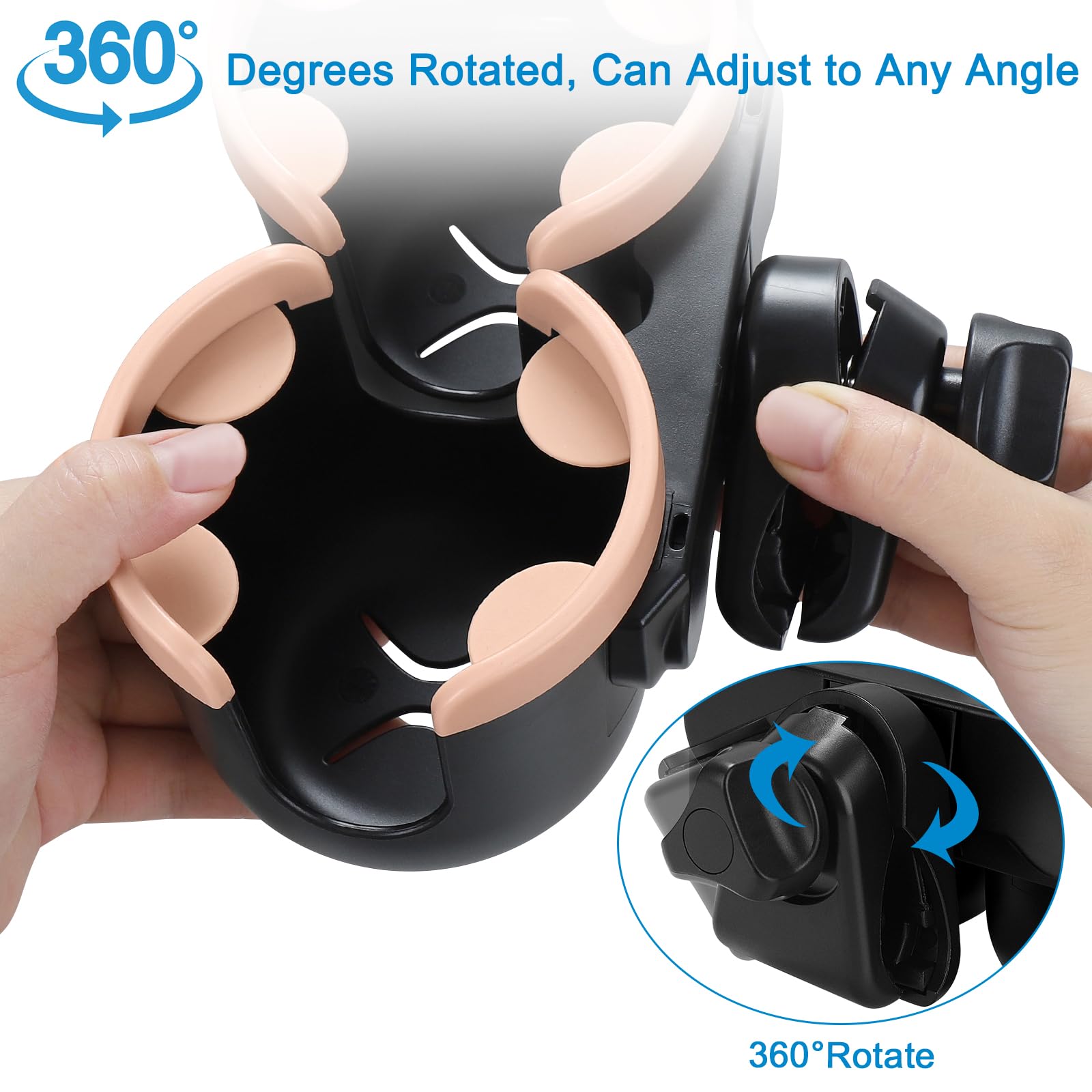Accmor wide compatibility supports strollers, bikes, wheelchairs, and more.