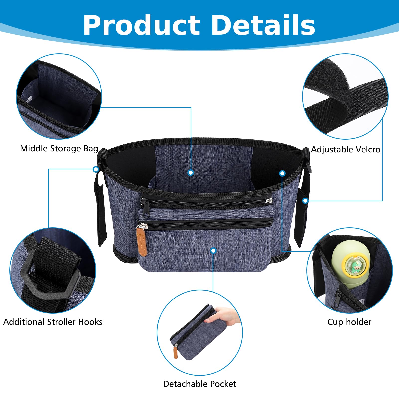 Accmor zipper pocket keeps valuables secure during outings