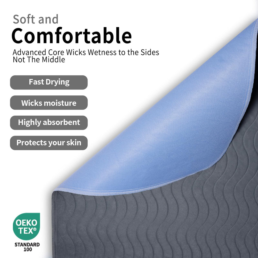 Accompagner non-slip leak-proof bed pad ensures secure placement and mess control