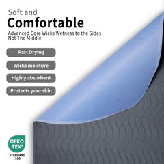 Accompagner non-slip leak-proof bed pad ensures secure placement and mess control