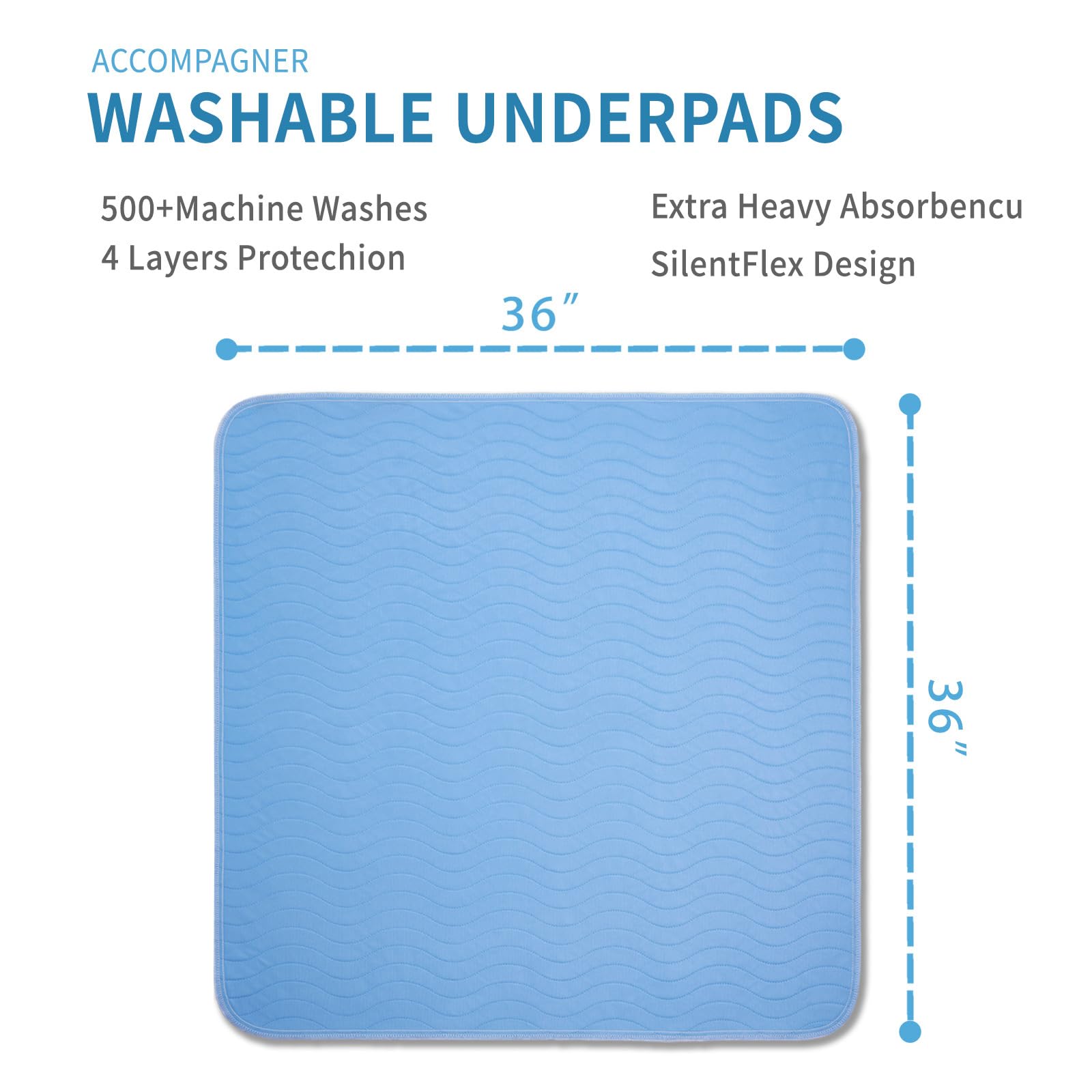Accompagner overnight protection system demonstrated on mattress.