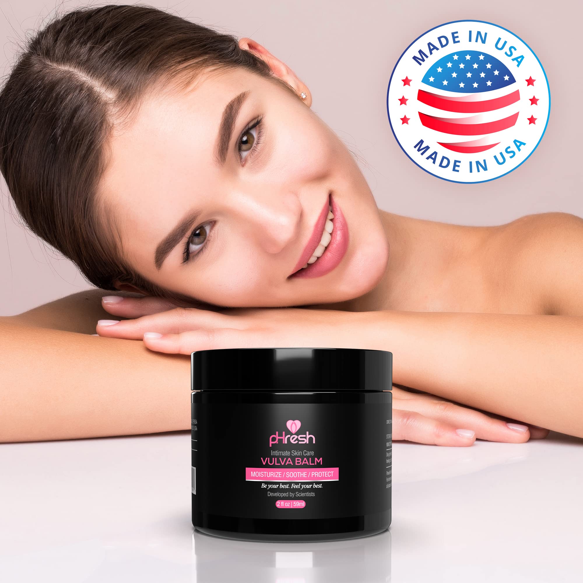 ACE NUTRITION Vaginal Balm packaging highlights gluten-free and paraben-free promise