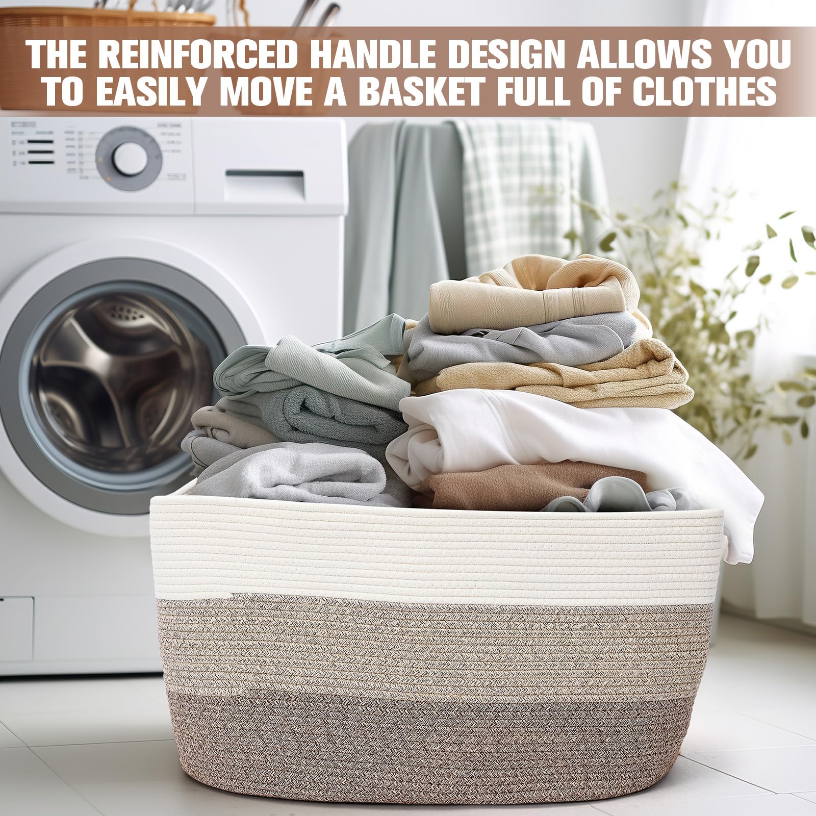 Acellegic gradient yellow laundry basket with large capacity for towels