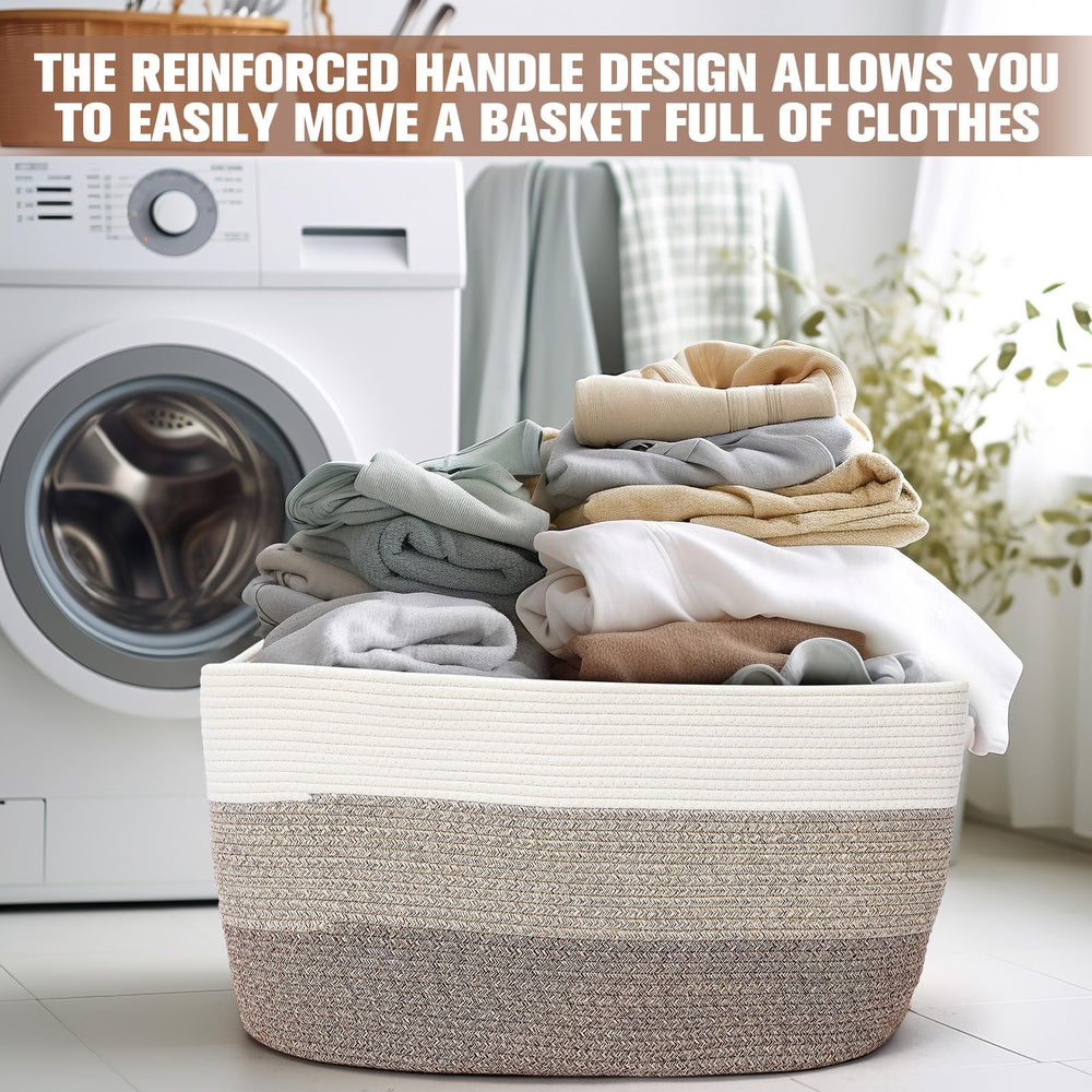 Acellegic gradient yellow laundry basket with large capacity for towels