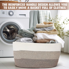 Acellegic gradient yellow laundry basket with large capacity for towels