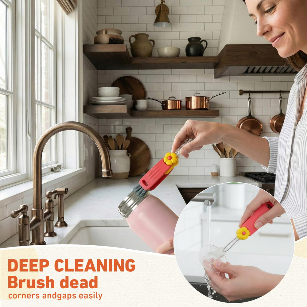 Acellegic nylon bristles provide safe, long-lasting cleaning on multiple surfaces.