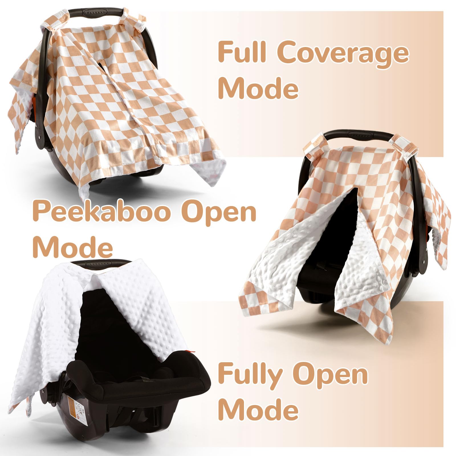Opening design showing easy baby checks without disturbance.