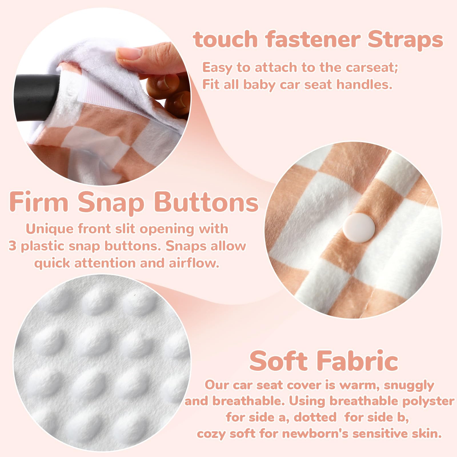 Universal-fit design with adjustable straps for quick, secure installation.