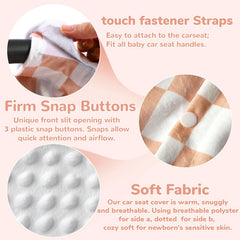 Universal-fit design with adjustable straps for quick, secure installation.