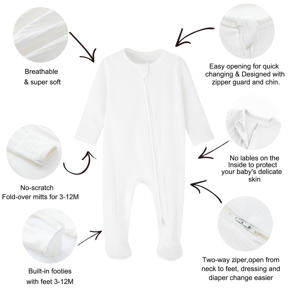 ACESTAR 100% cotton fabric feels soft against your baby's skin.