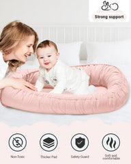 ACIROC Baby Lounger Pillow pink adjustable ties secure a growing baby
