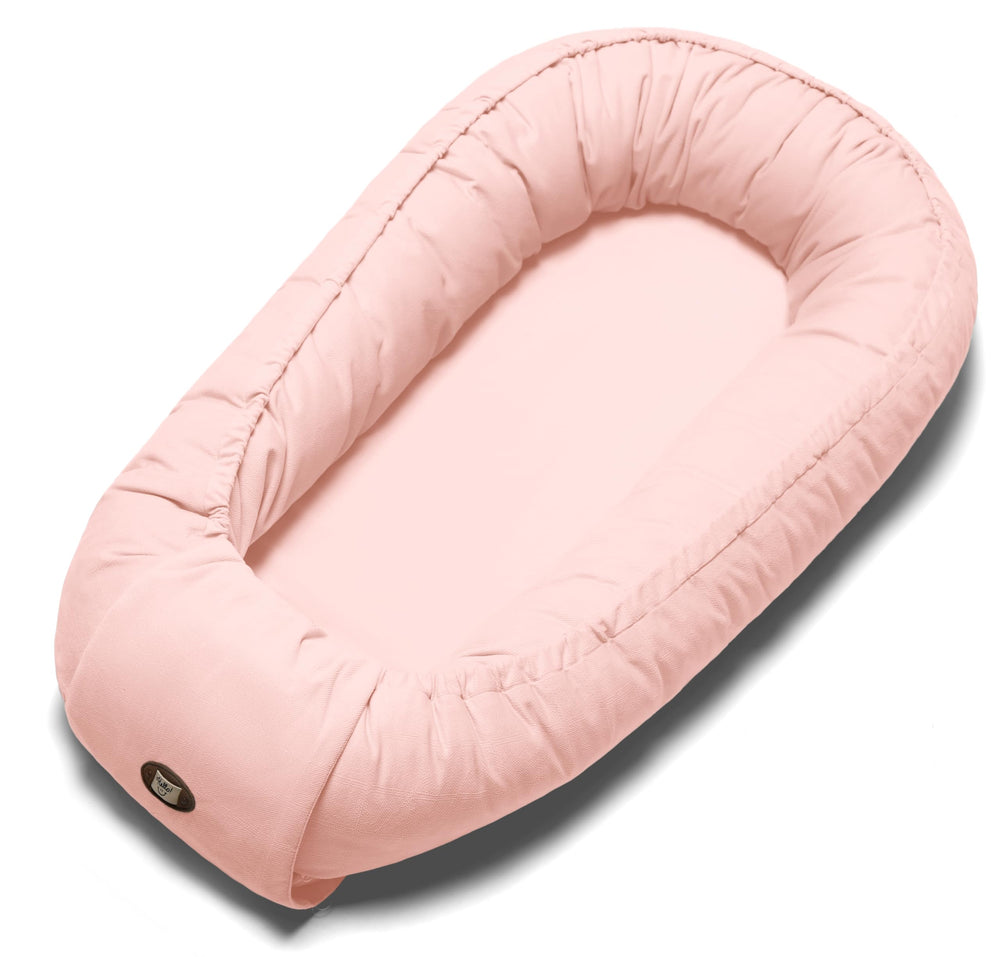 ACIROC Baby Lounger Pillow pink front view showing soft, cloud-like support