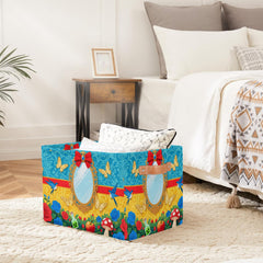 Ackutea kids room organizer bin used for toys, books, or clothing to tidy spaces