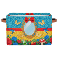 Ackutea nursery storage bin mirror large collapsible rectangle keeps toys organized and stylish