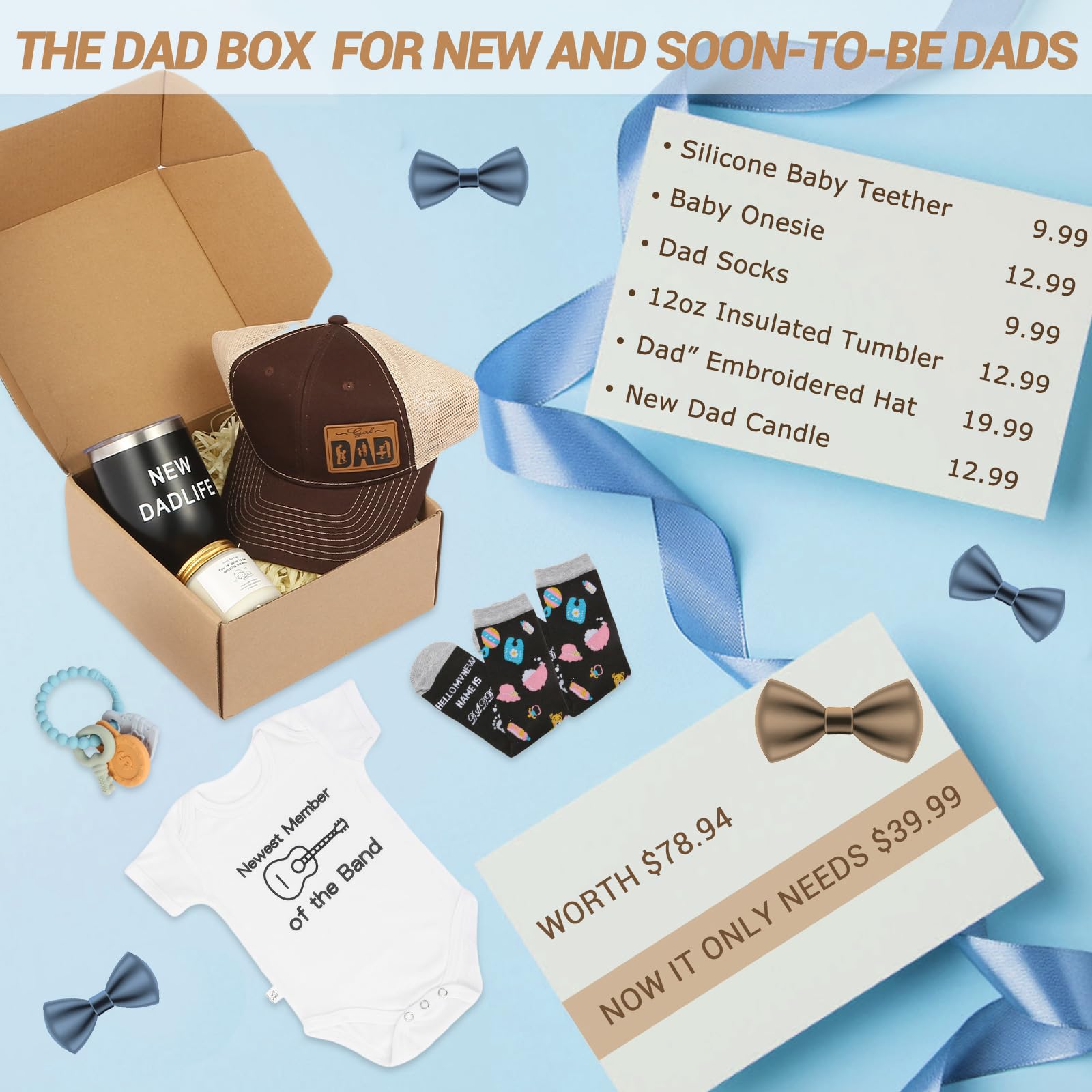 ACLZDXWZ gift box ships ready to celebrate new fatherhood