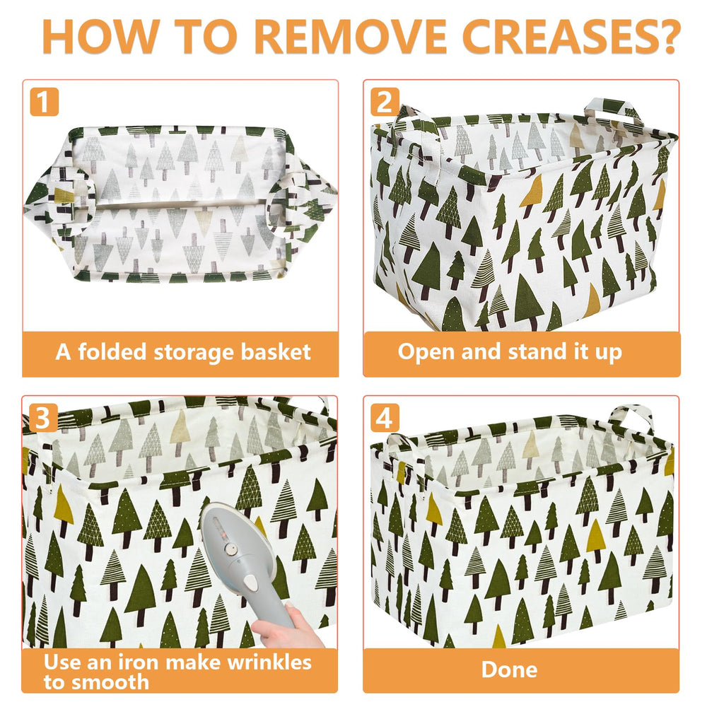 ACMUUNI foldable hamper collapses flat for easy storage.