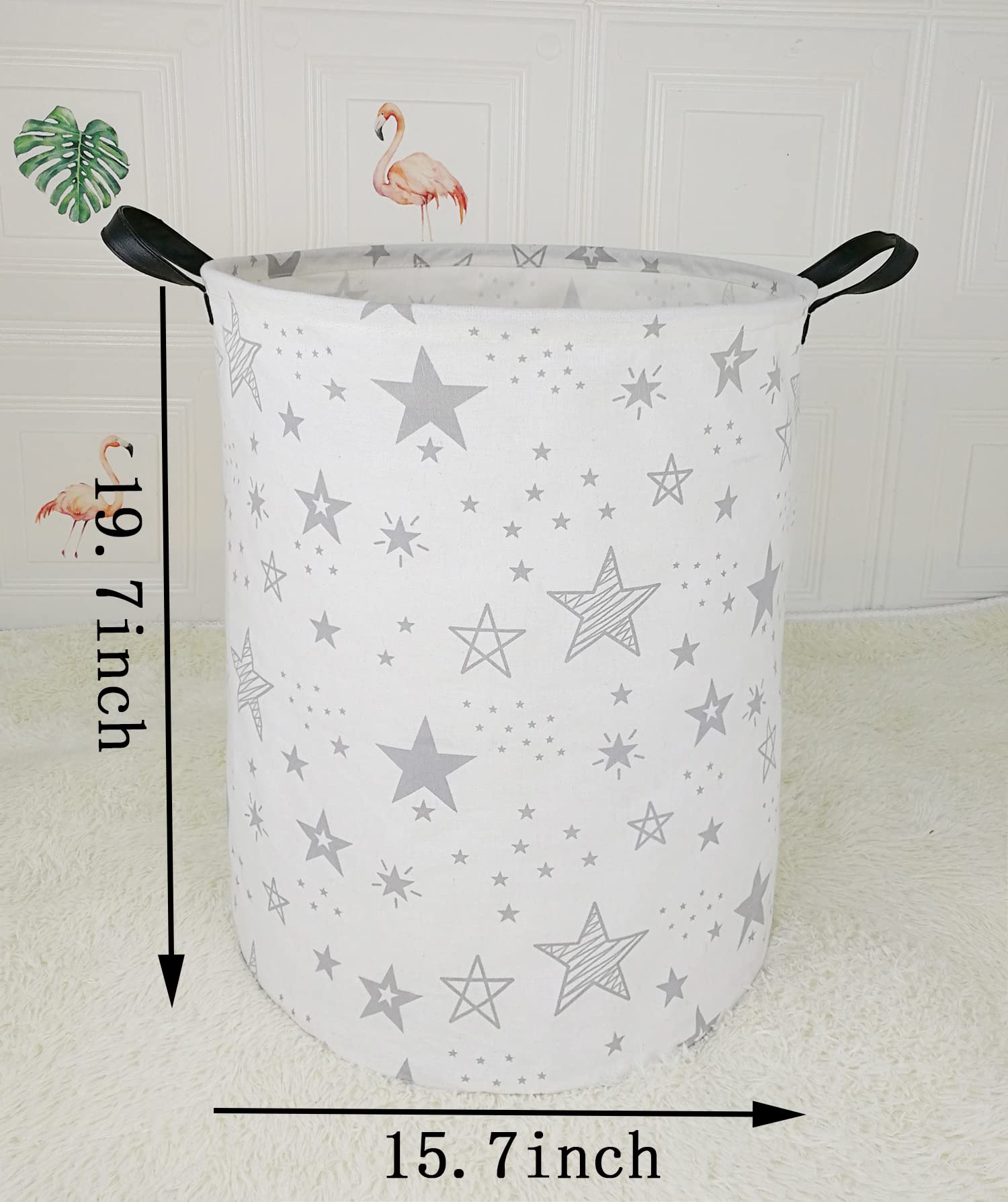 ACMUUNI portable laundry hamper with handles is easy to move between rooms.