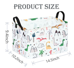 ACMUUNI storage basket folded flat for easy storage and transport.