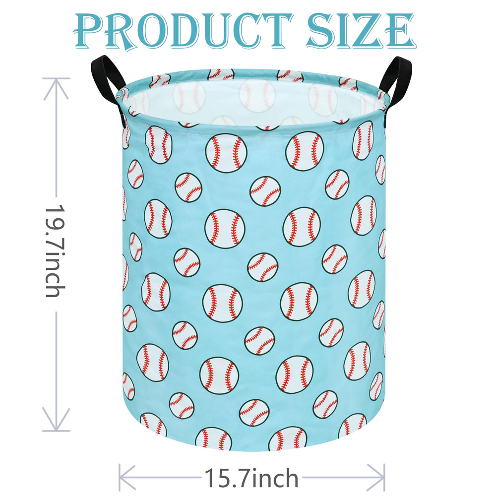 ACMUUNI waterproof-lined basket with handles, great for damp laundry and quick transport.