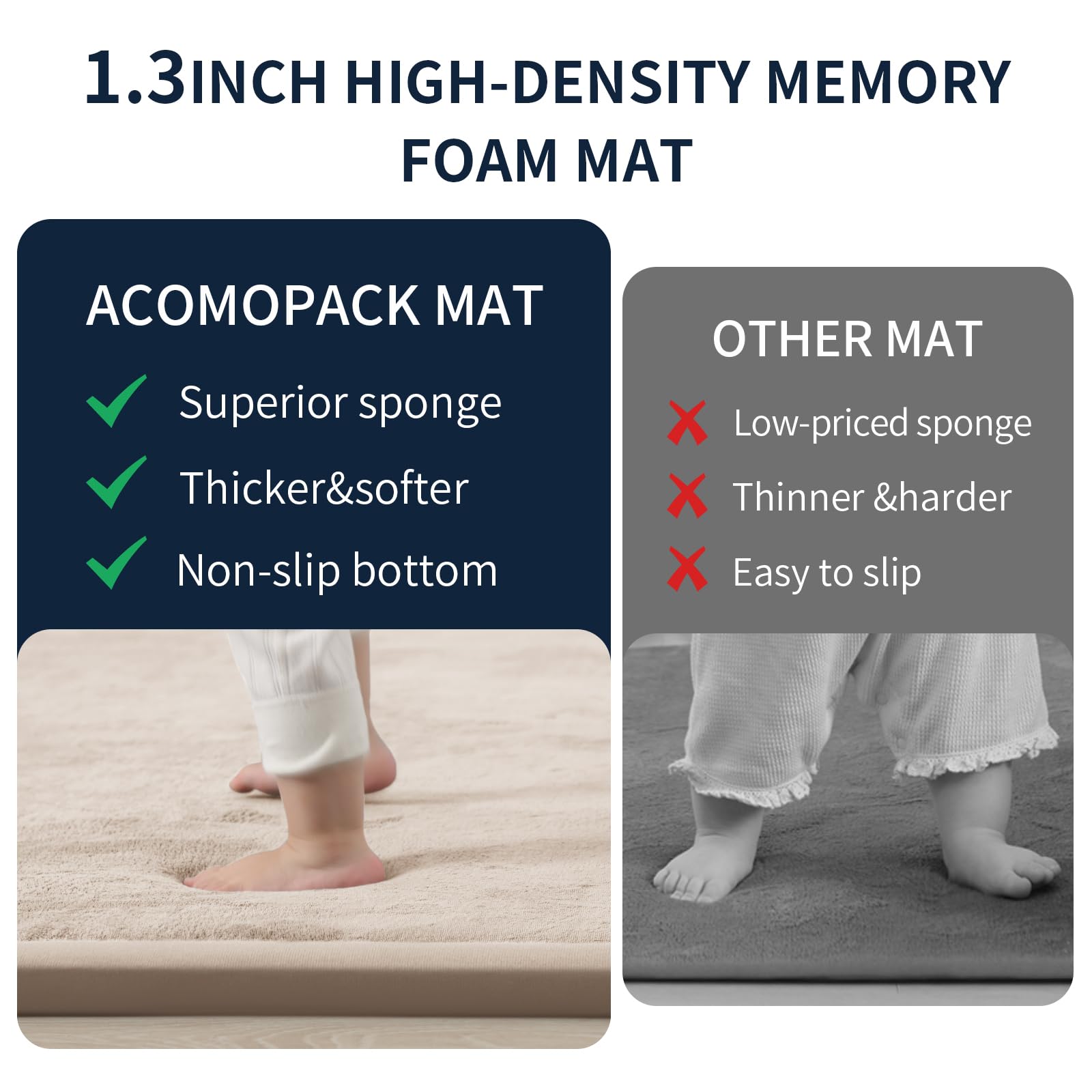 ACOMOPACK easy-clean surface, quick dusting preserves its fresh look