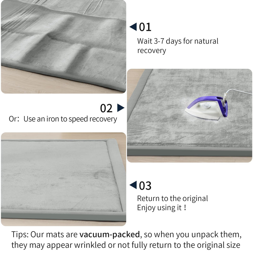 ACOMOPACK baby play mat light grey design complements nursery decor