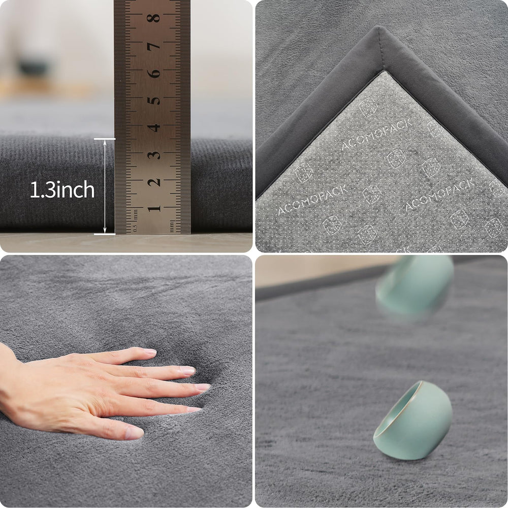 ACOMOPACK Baby Play Mat features non-slip bottom to stay in place.