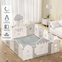 ACOMOPACK Baby Play Mat non-slip bottom keeps mat in place during crawling and play