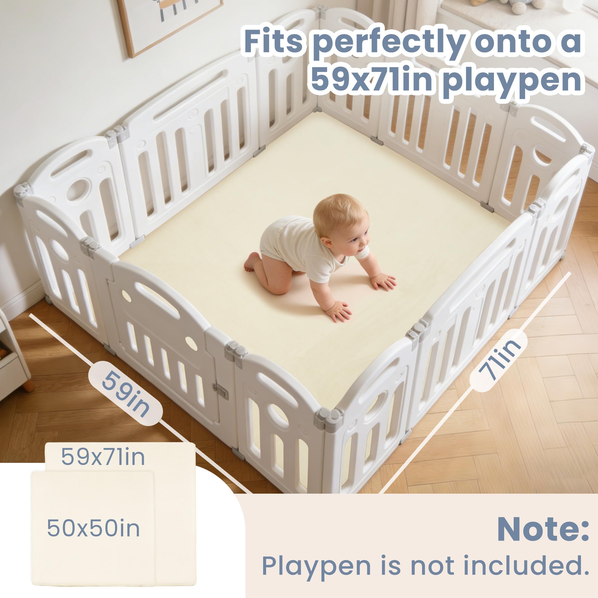 ACOMOPACK versatile design suits tummy time, yoga, and cozy setups.
