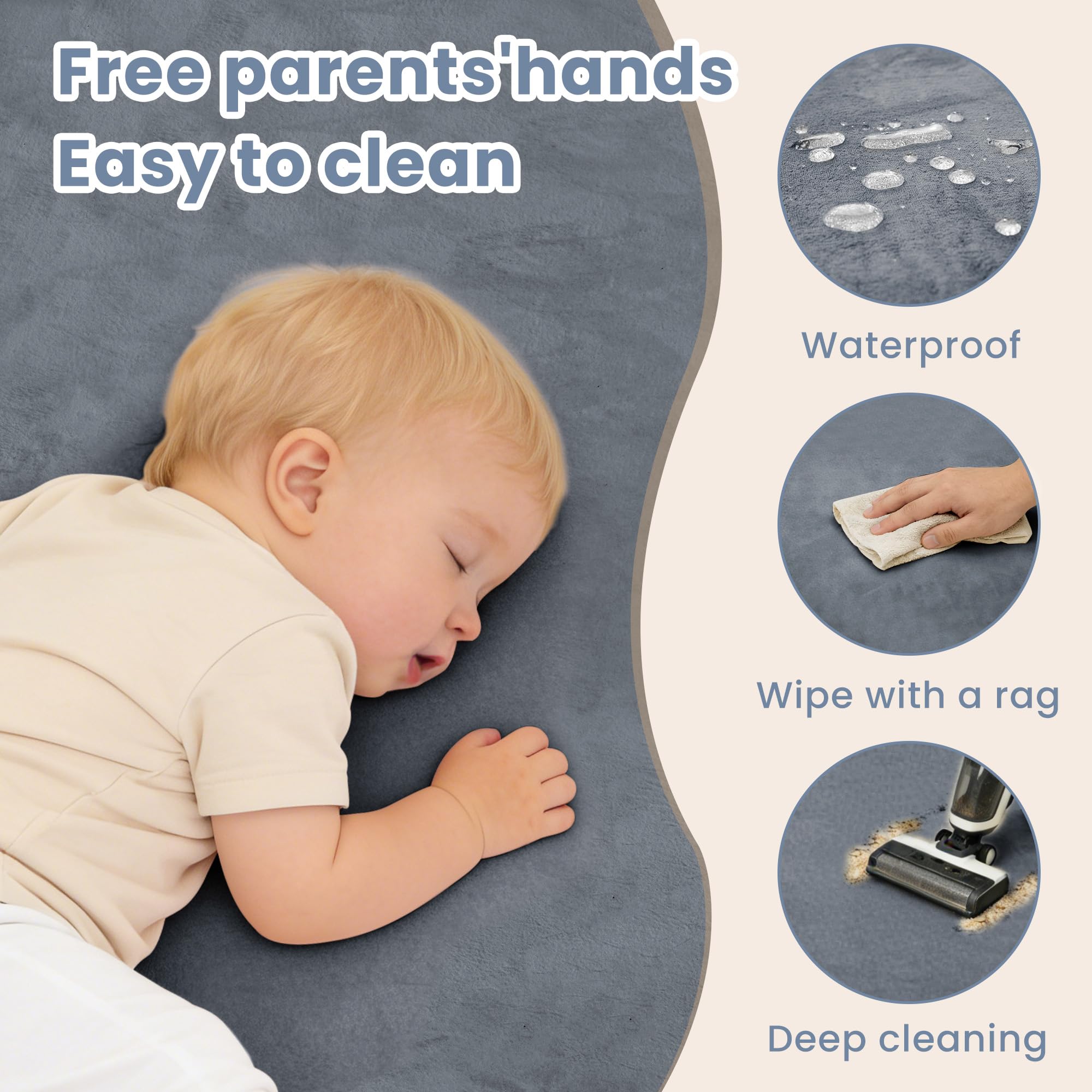 ACOMOPACK large 59x71 cm mat for floor play and relaxation