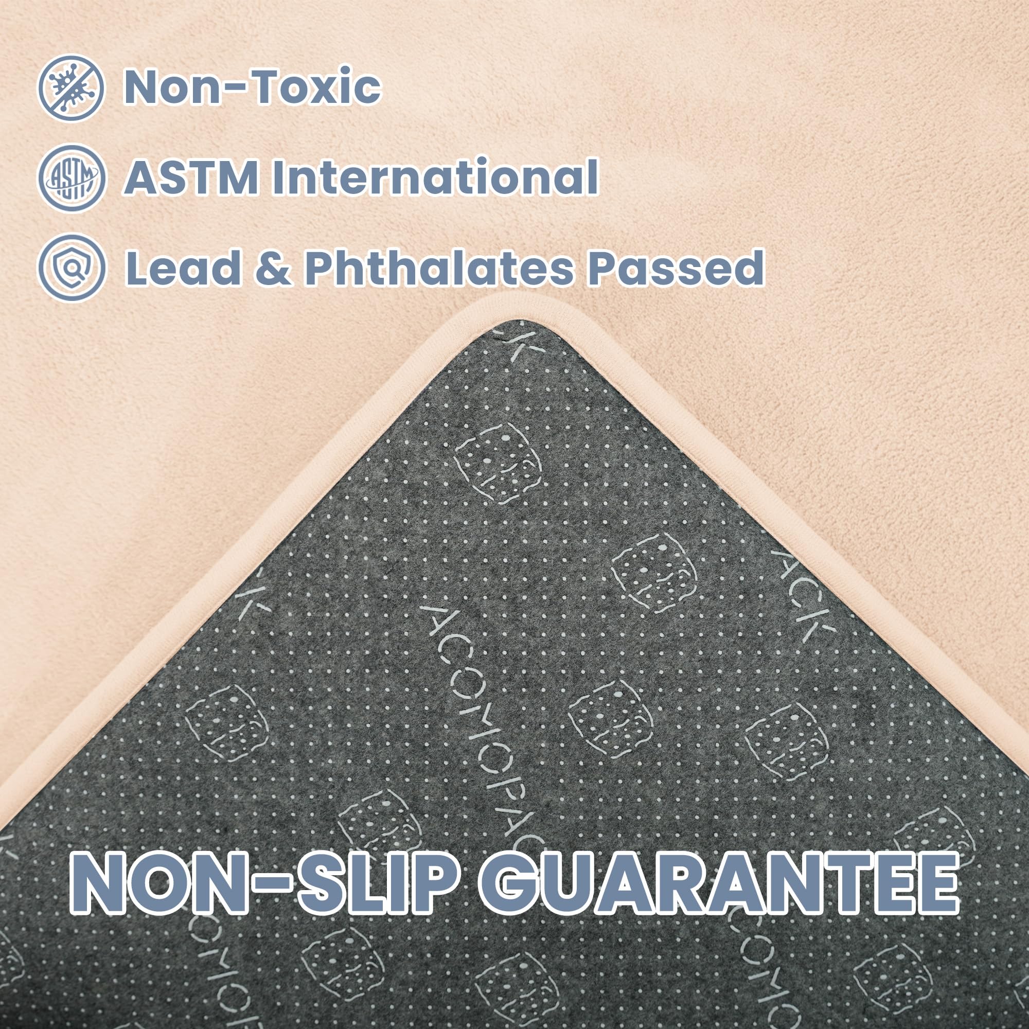 ACOMOPACK memory foam padding cushions small falls during play.